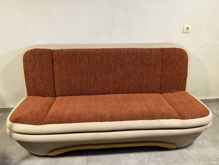 Комплект разтегателен диван с 2 кресла