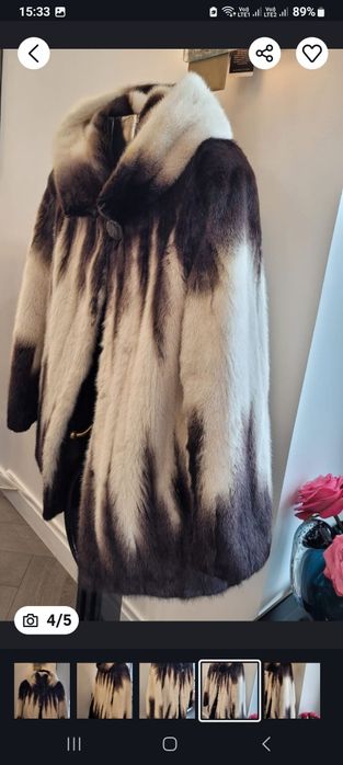 Шуба норковая с капюшоном