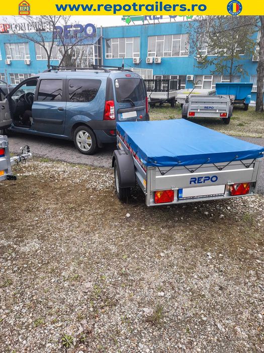 Remorca  750 kg Repo,cu prelata,Mono AX,Noua