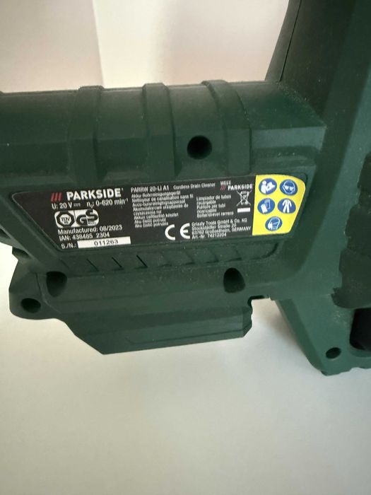 PARKSIDE Curățător de țevi fără fir PARRW 20-Li A1 DEFECT