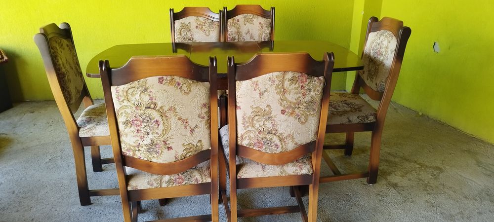 Promo, Scaune lemn masiv tapițate sufragerie