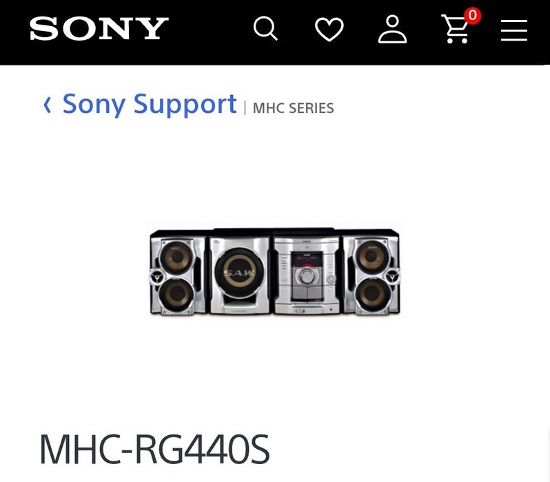 Combina audio Sony MHC RG440