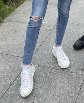 Gucci Дамски бели сникърси