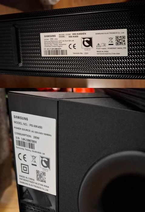 Vand Soundbar Samsung K450 + J450 300w Subwoofer Wireless BT HDMI USB