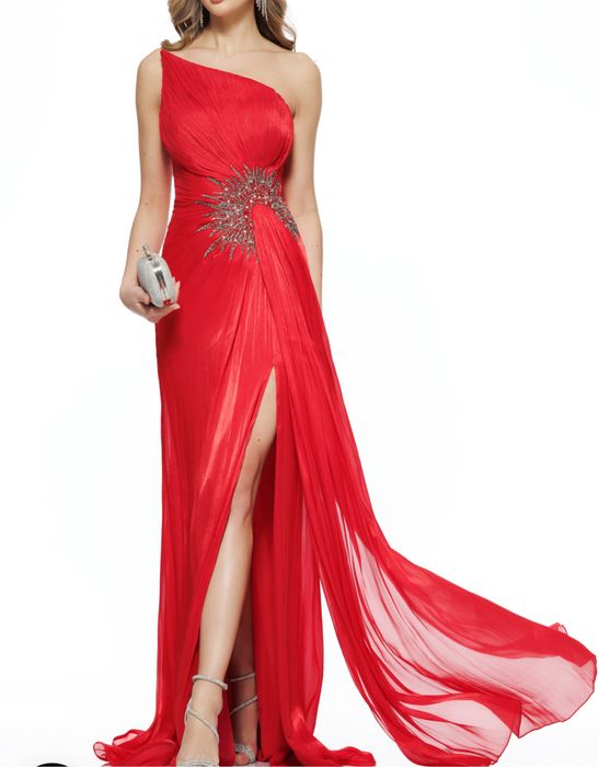 Rochie de nașă lunga cu trenă