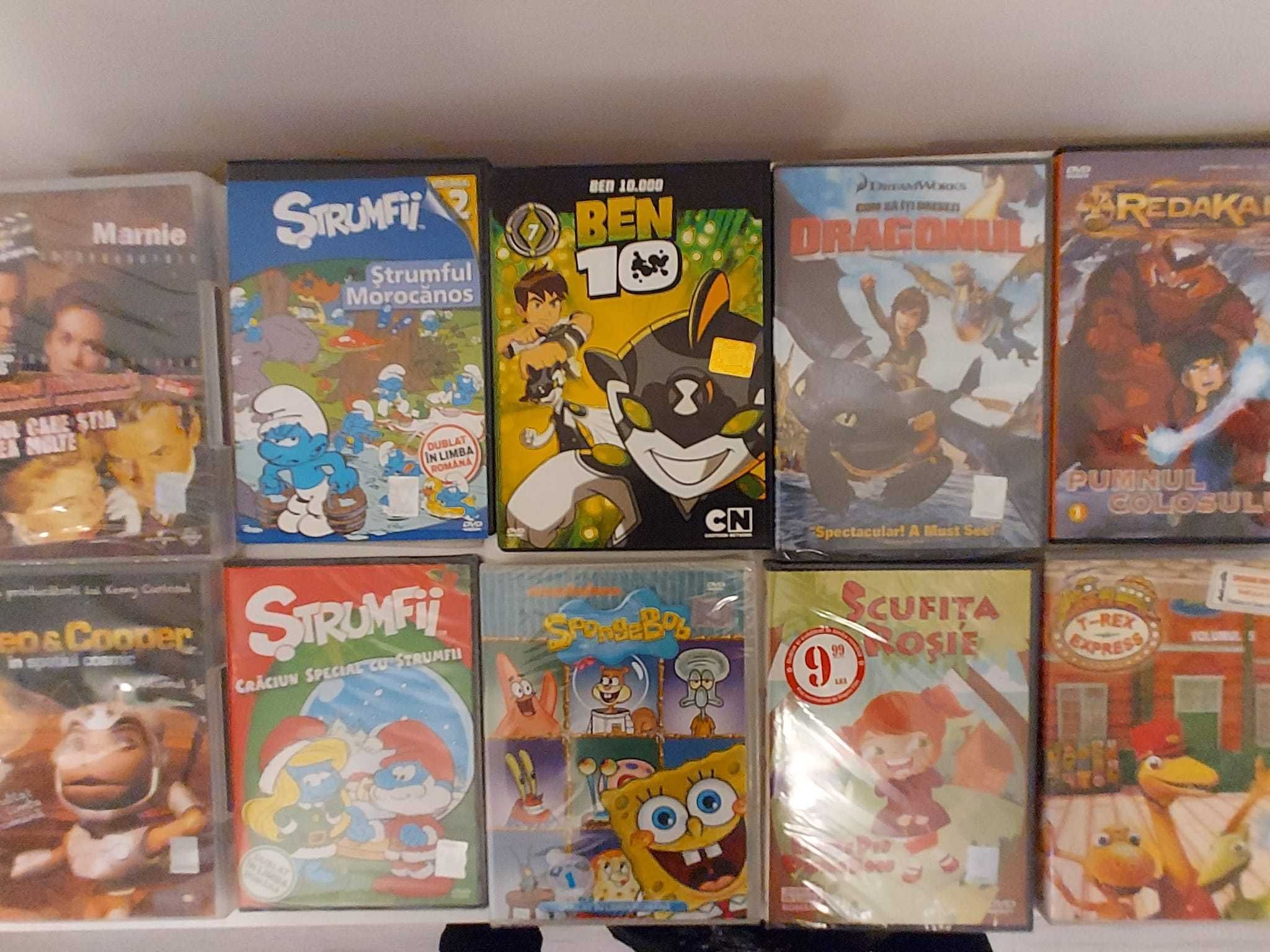 Dvd Strumfii, Ben 10,Magicienii cuv,Cartea junglei,Aristocrate,diverse