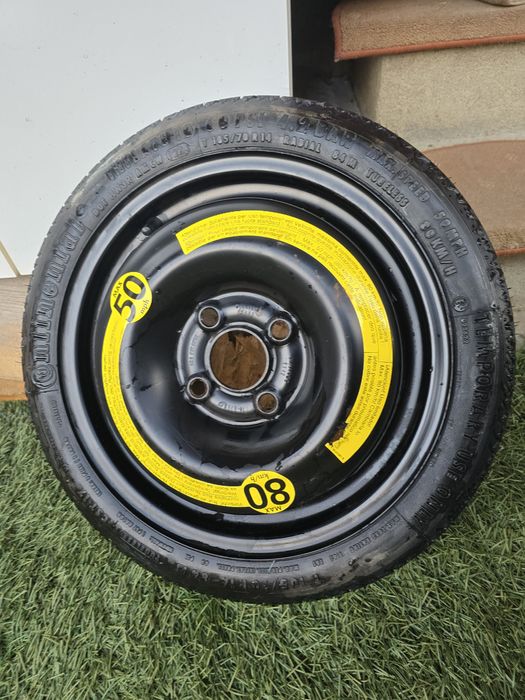 Roata de rezervă slim Volkswagen 4x100 si diametru butuc 57,1mm