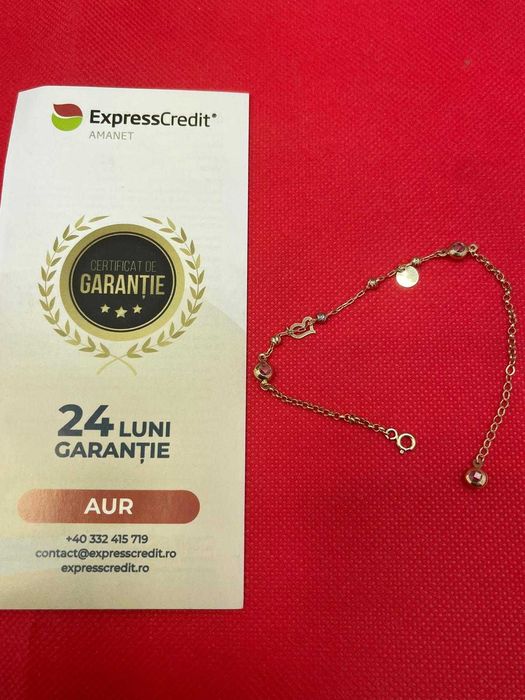 (Ag43) Bratara aur 14K 2.53gr B3690 2 Ani Garantie!
