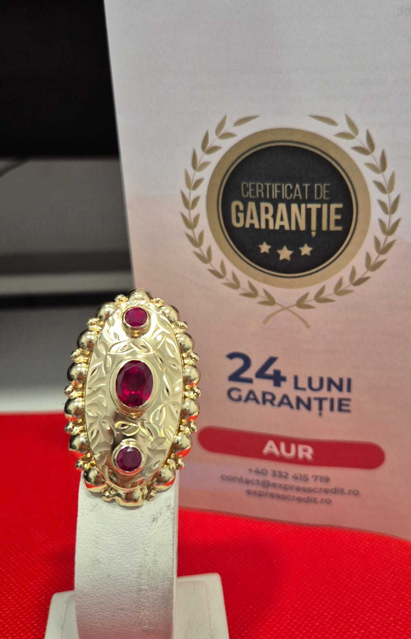 Inel de aur (AG32 B26678.1) 2 ANI GARANTIE!