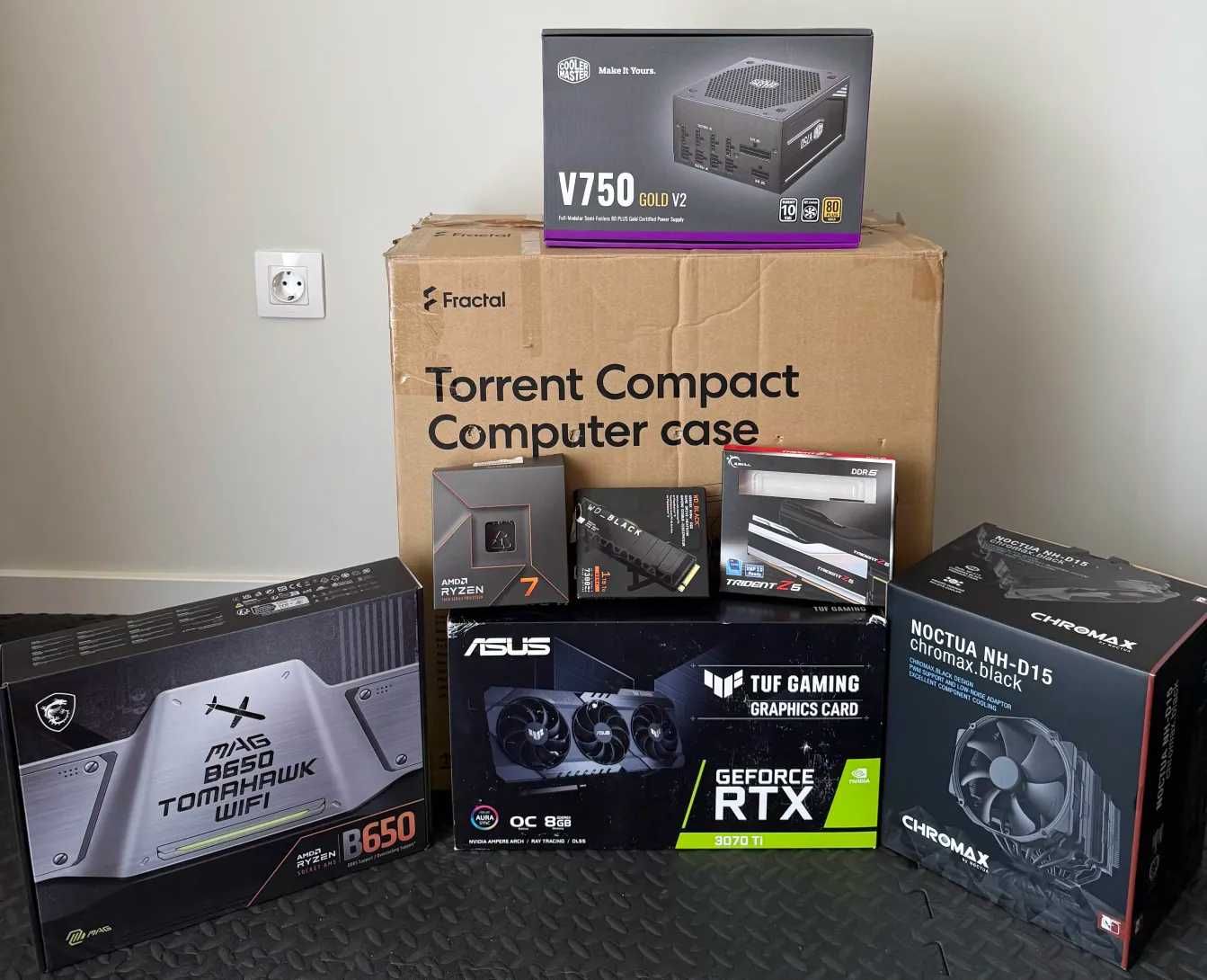 Геймърски компютър Ryzen 7 7700x + RTX 3070 Ti / 32GB DDR5 / NVME