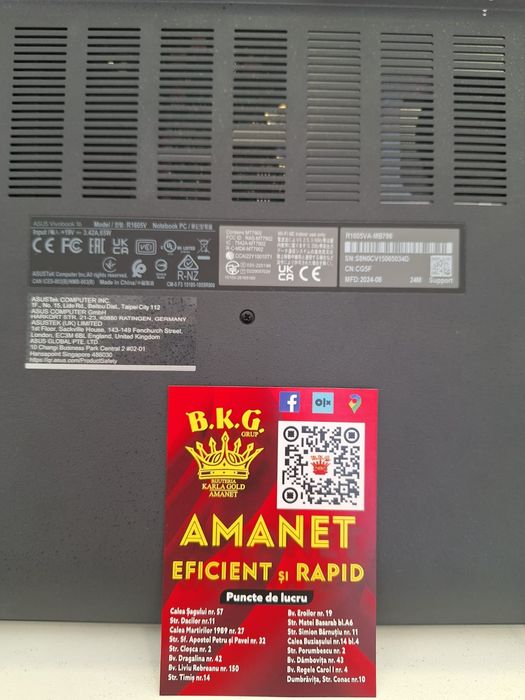Asus Vivobook R1605V Amanet BKG