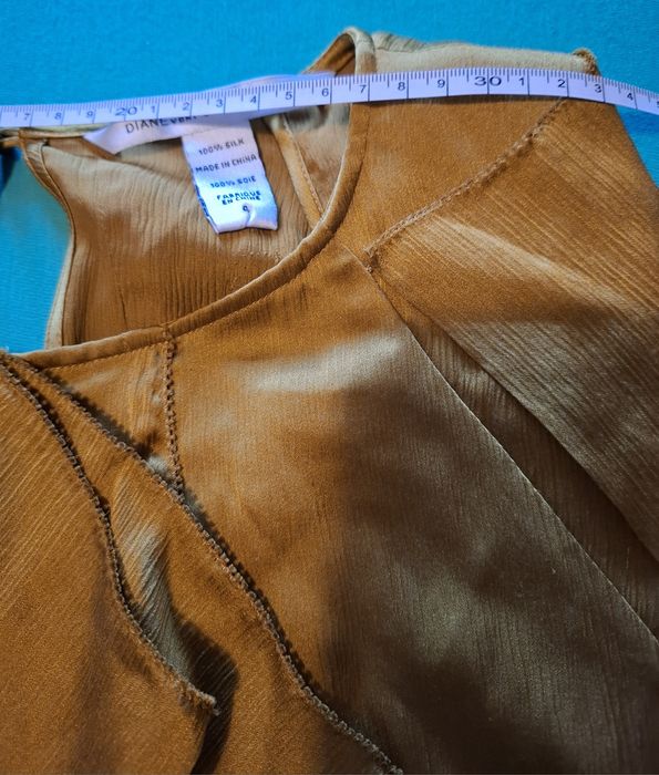 Top maiou bluza Diane von Furstenberg matase naturala