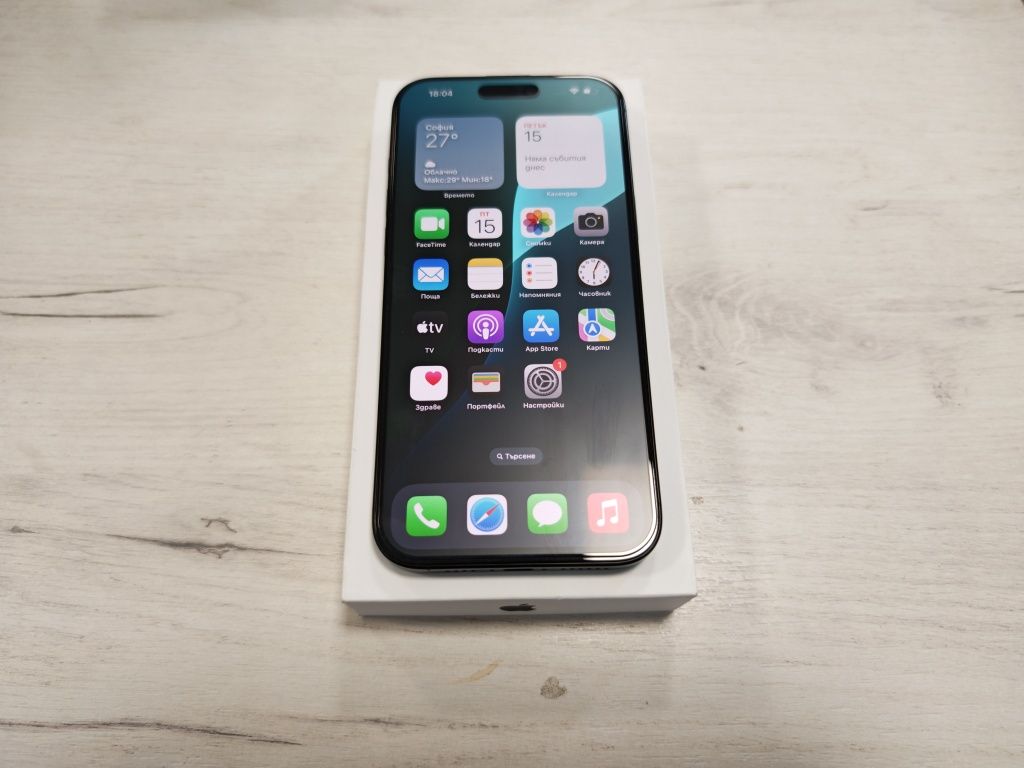 Бартер! Като нов iPhone 16 Pro Max 5G 256 GB Black 22м гаранция