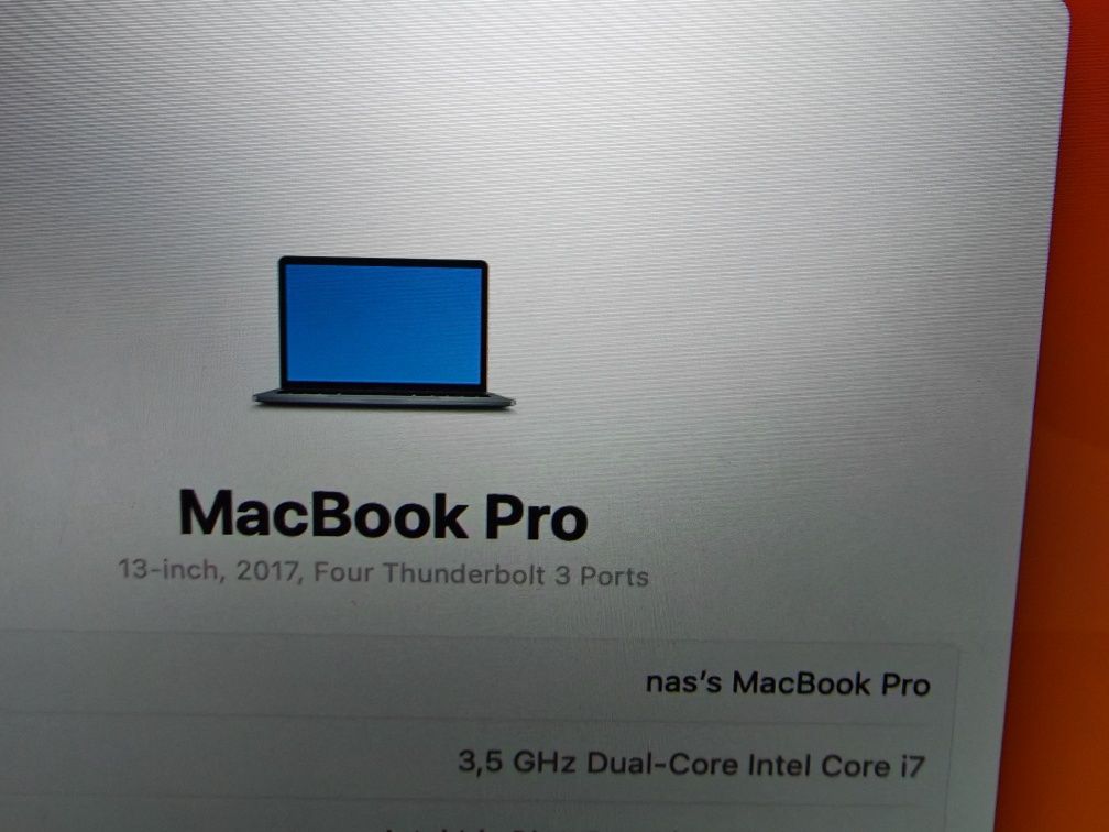 Macbook Pro 2017 16 GB RAM 512 GB SSD Touchbar