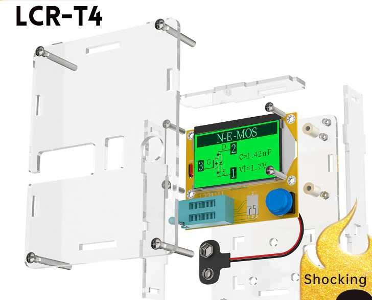 ESR LCR-T4, ESR тестер, транзистор тестер. Новый в корпусе.