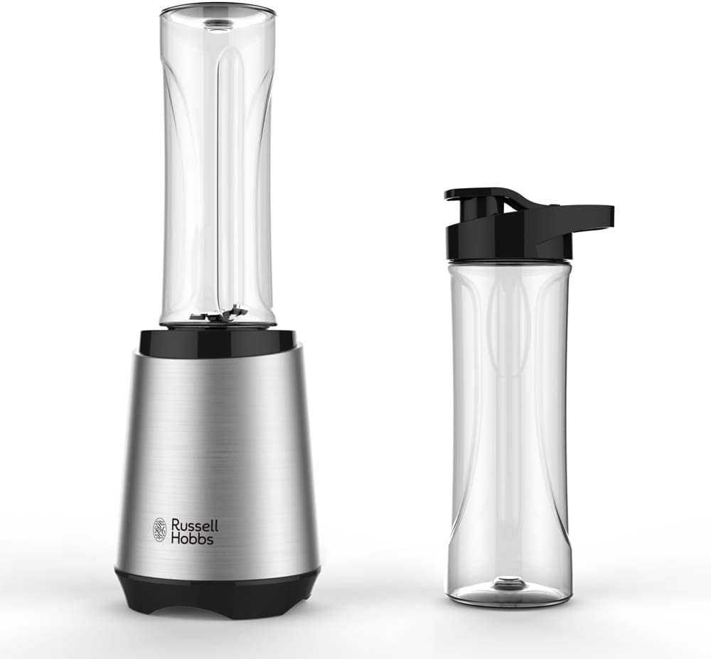Блендер Russell Hobbs Mix&Go, 300W, Стомана, Включително 2 бутилки