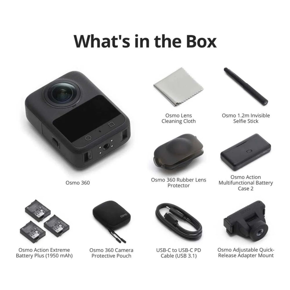 Экшн Камера DJI Osmo 360 Adventure Combo 8K ( new 2025 )