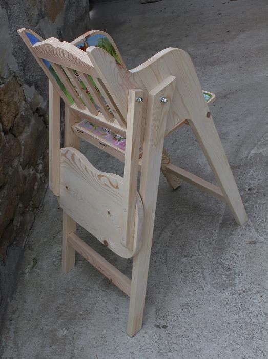 Рисувано детско сгъваемо столчè за хранене
