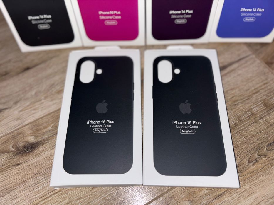 Husa de piele sau silicon pentru iPhone 16 Plus cu MagSafe