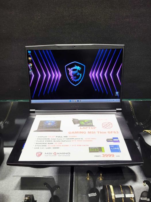 ***STAR*** Shop: Laptop Gaming MSI Thin GF63 - 32 GB RAM - RTX 4060