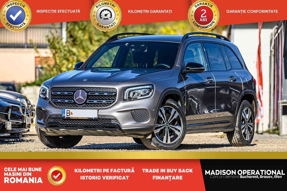 Mercedes-Benz GLB 7 Locuri 150CP ACC AppleCar Wide Amb LED Piele Blind Spot 18'
