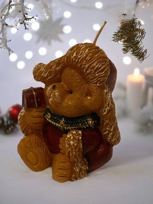 Lumânare Decorativă Ursulet de Crăciun