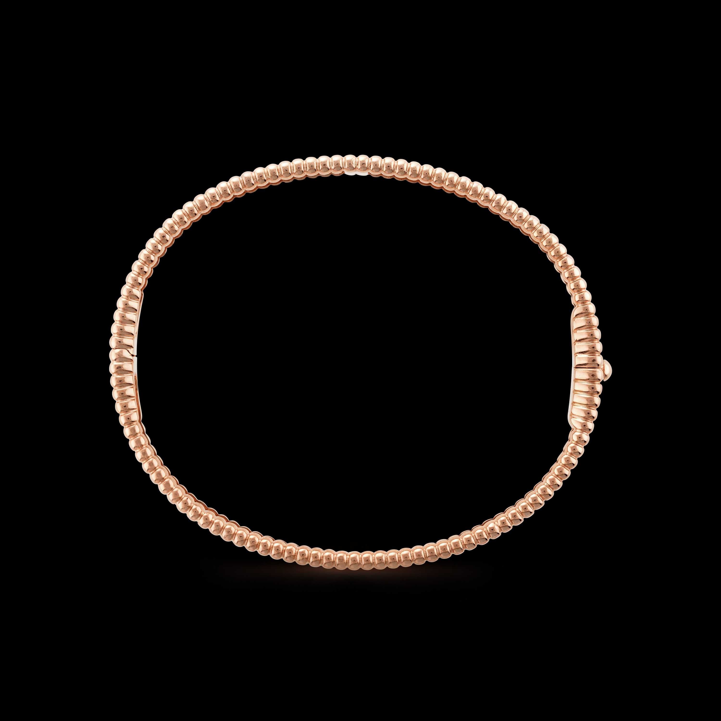 Van Cleef & Arpels VCA Rose Gold Perlée Signature Дамска Гривна