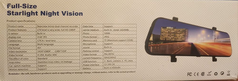 Camera Video Auto Tip Oglinda Retrovizoare