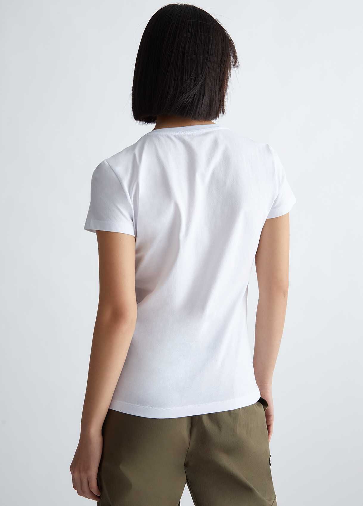 Оригинална дамска тениска, LIU JO, WHITE WALKING AROUND