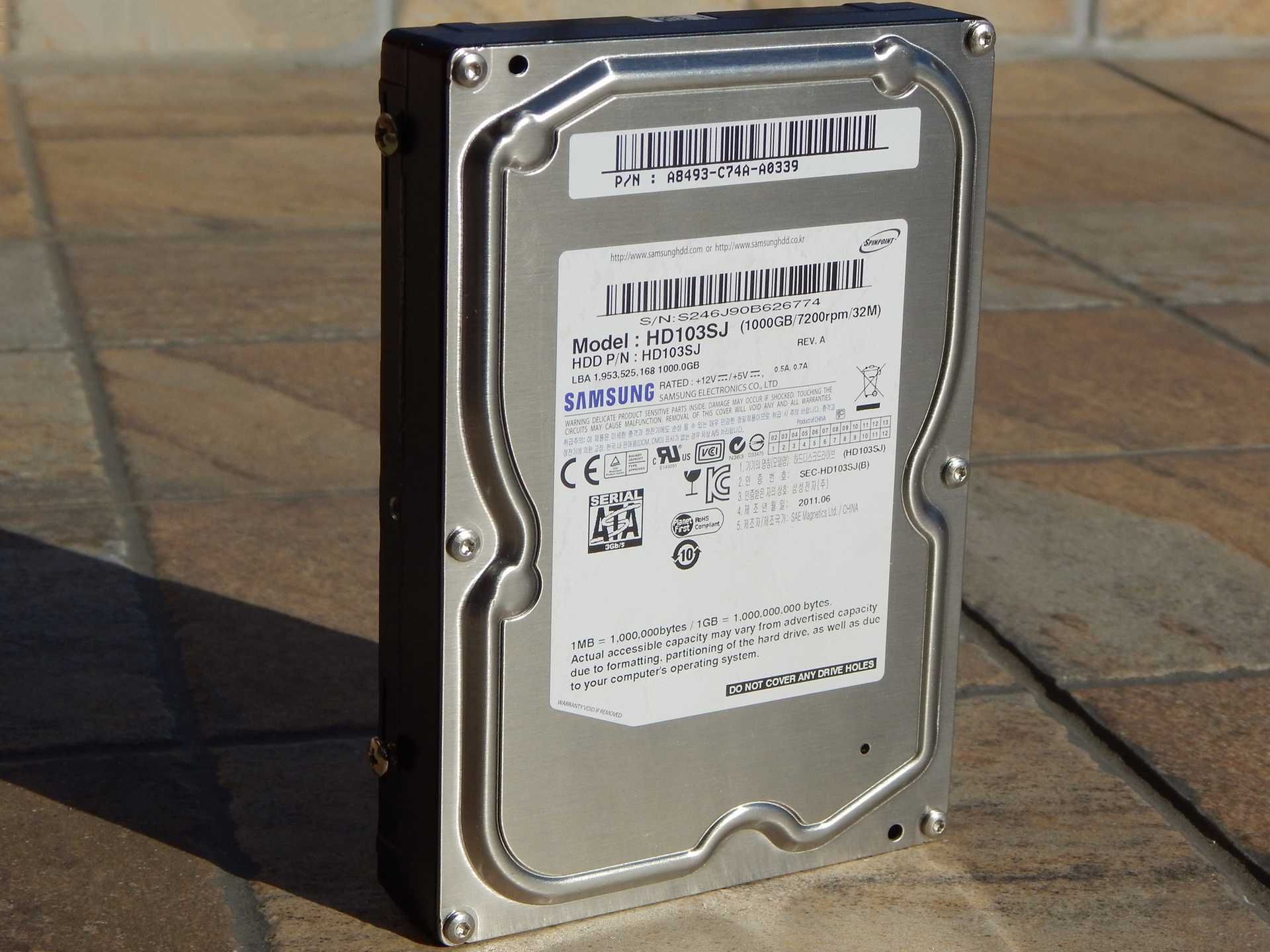 Hard disk HDD Samsung HD 103 SJ 1 Tb 7200 rpm 2 Mb cache