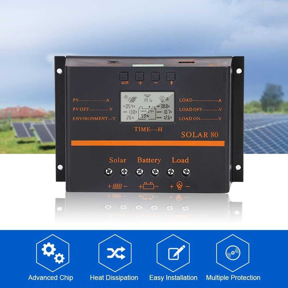 Moniss 80A PWM соларен контролер за зареждане-модул