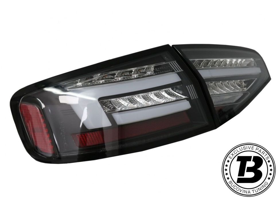 Stopuri Full LED compatibile cu A4 B8 Sedan Smoke Design