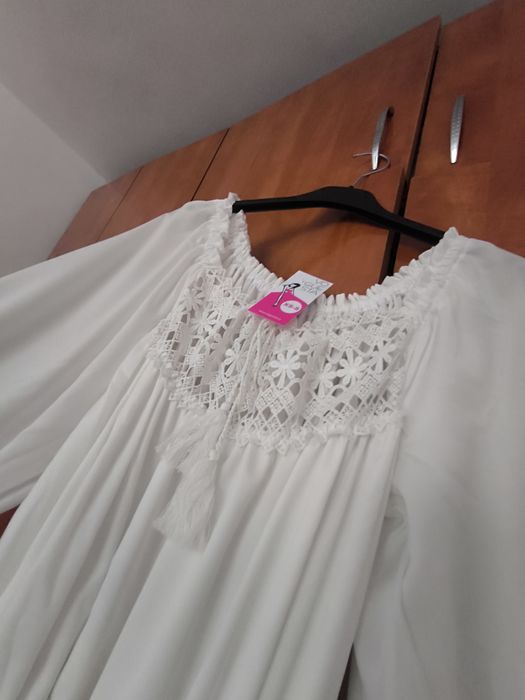OCAZIE!!! Rochie NOUĂ lungă alba ocazie, cununie, nunta, marime XS-S
