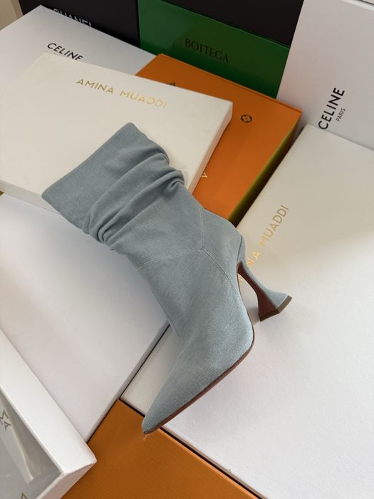 Amina Muaddi дамски дънкови ботуши New Season