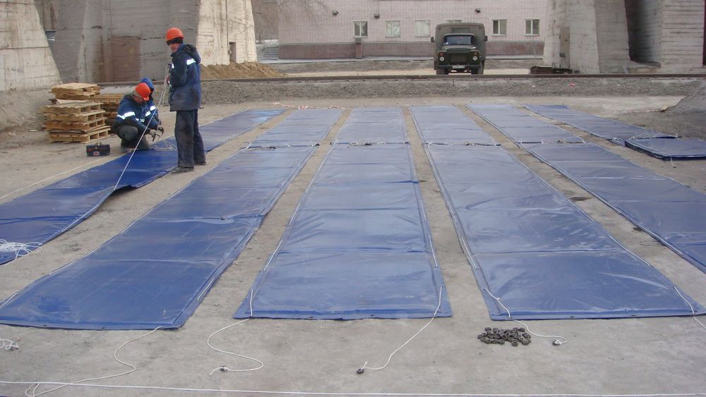 Тент. Термомат. Утеплитель для бетона