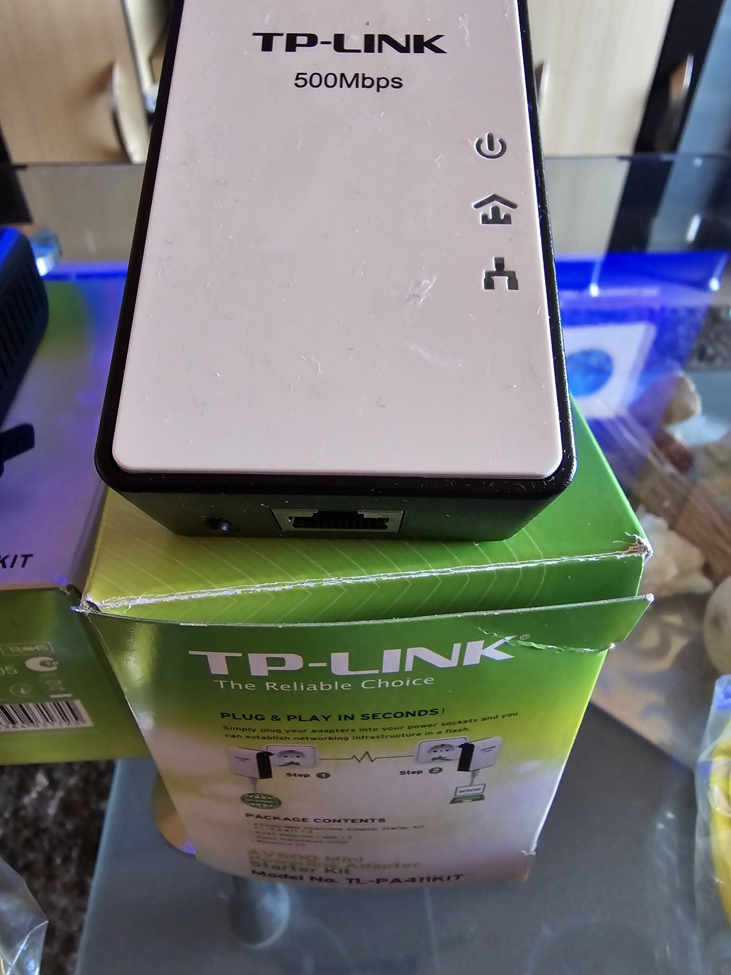 Мрежови адаптори TP-Link TL-PA411KIT 4бр. Powerline Adapter 500Mbps HD