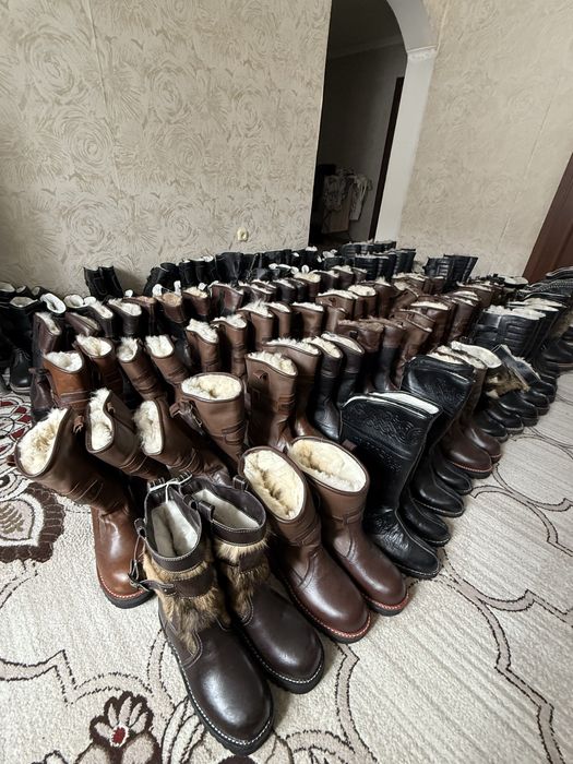 Унты с Монголий натуральная кожа и мех