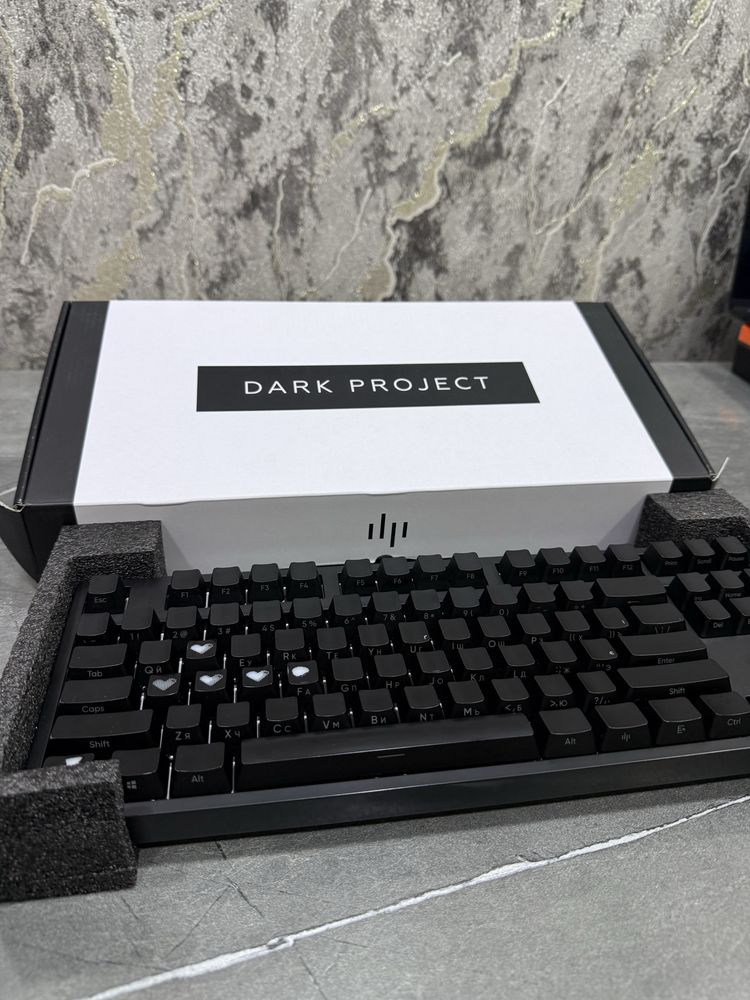 Клавиатура Dark Project KD87A — отличное состояние, side print