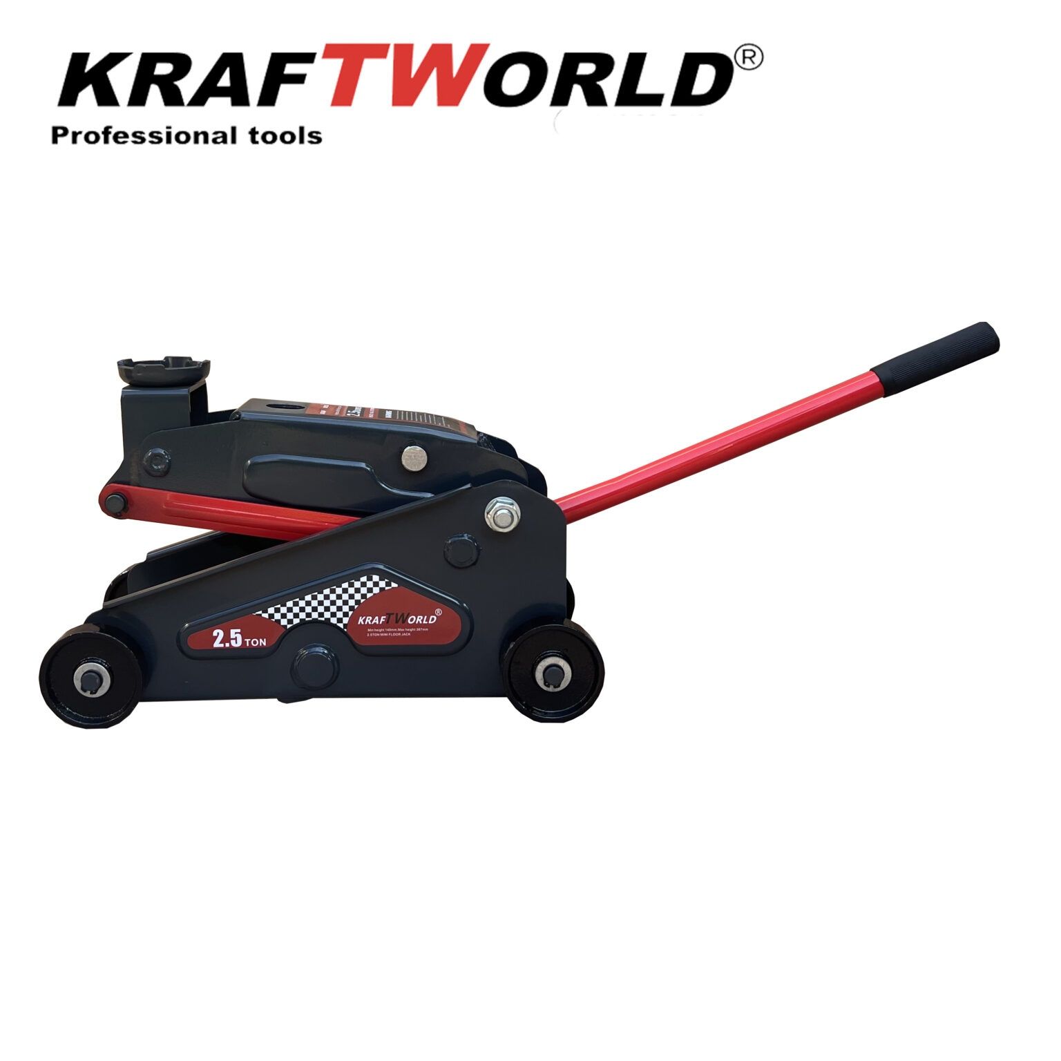 Професионален Комплект Крик 2,5т и 2бр Стойки 3т KraftWorld за кола,бу