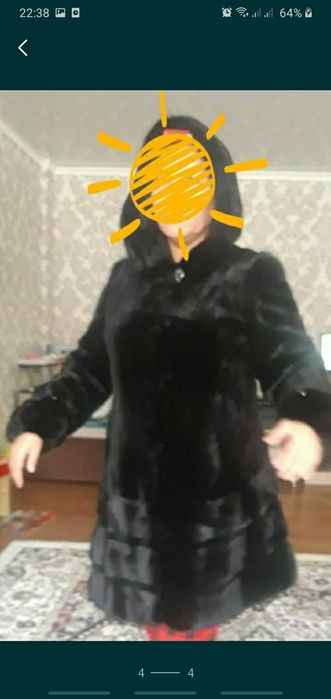 шуба норка красивая