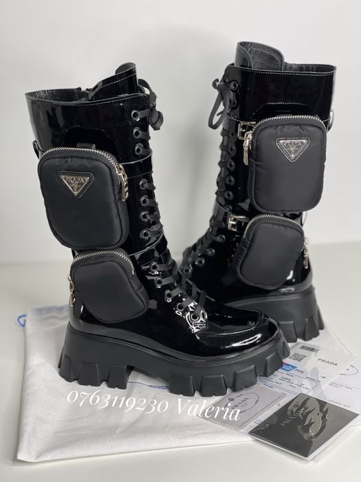 Ghete / bocanci din Piele Naturala - Monolith Combat Boots