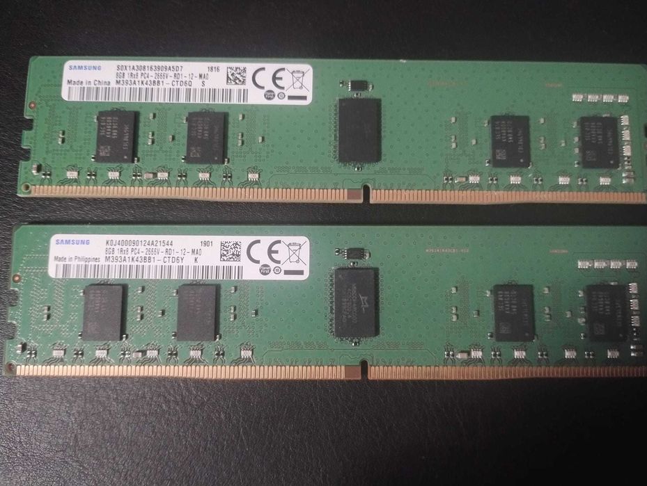 Ram 2x8GB Rdimm ECC pc4-2666v