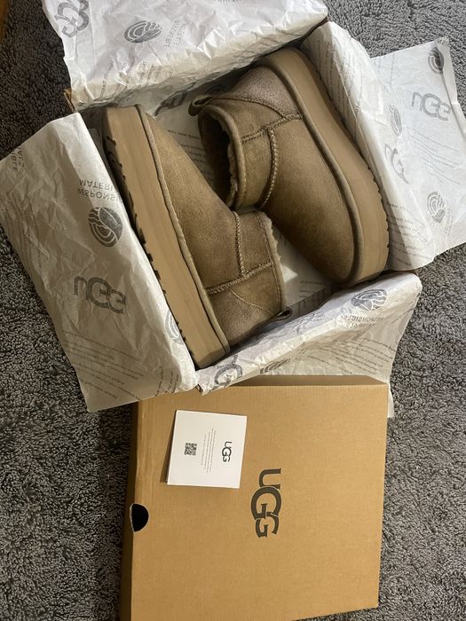 UGG mini cu platforma