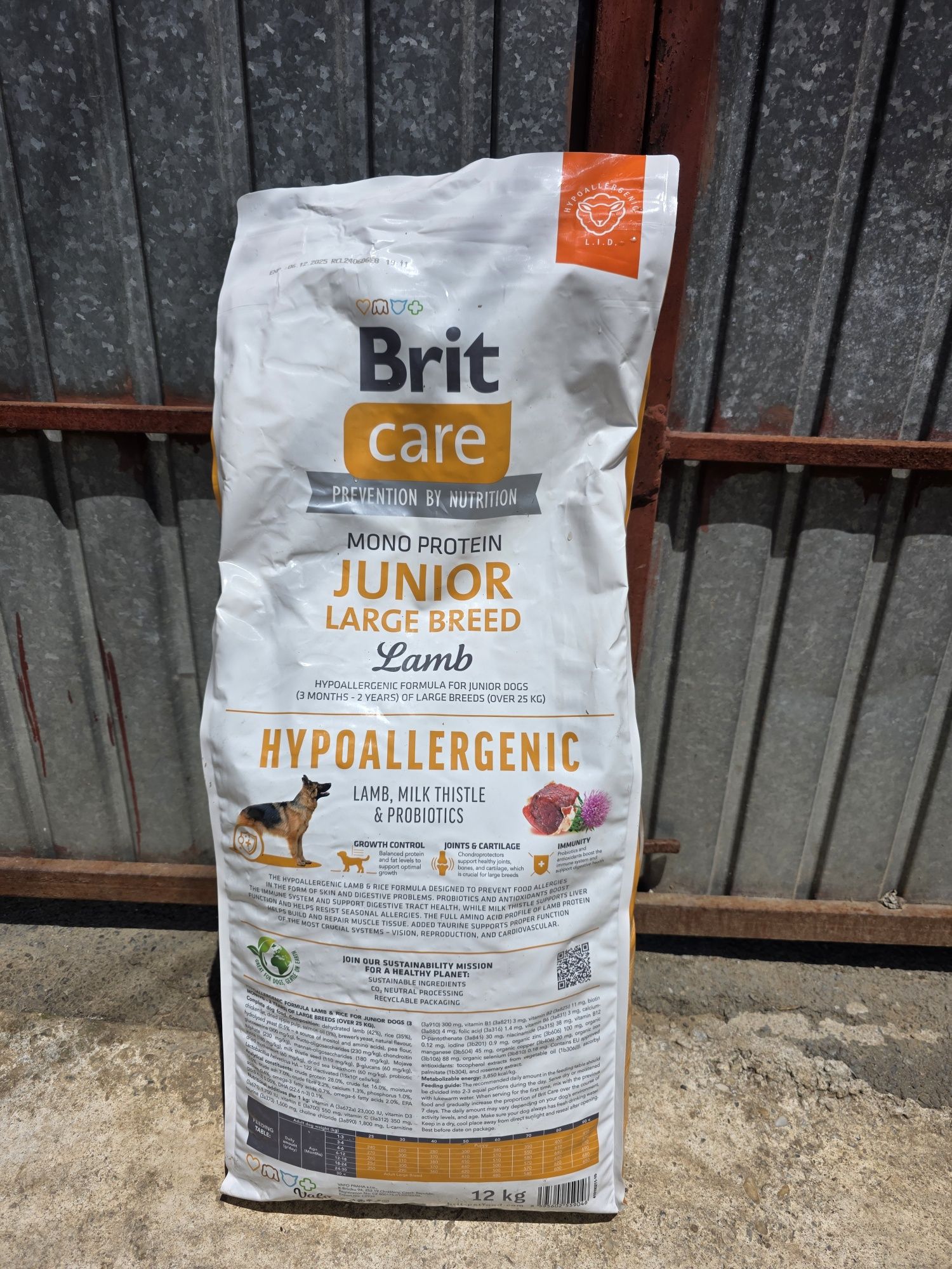 Mâncare / boabe câine cățel Brit Care Junior Large Breed Miel sigilat