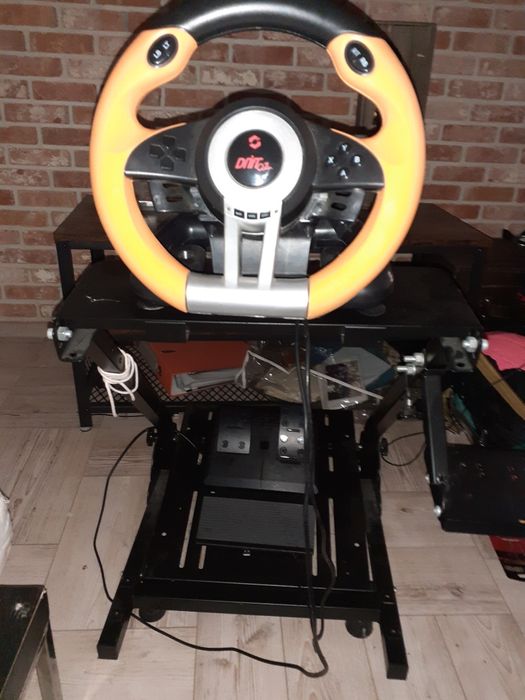 volan xbox cu pedale si suport de fier