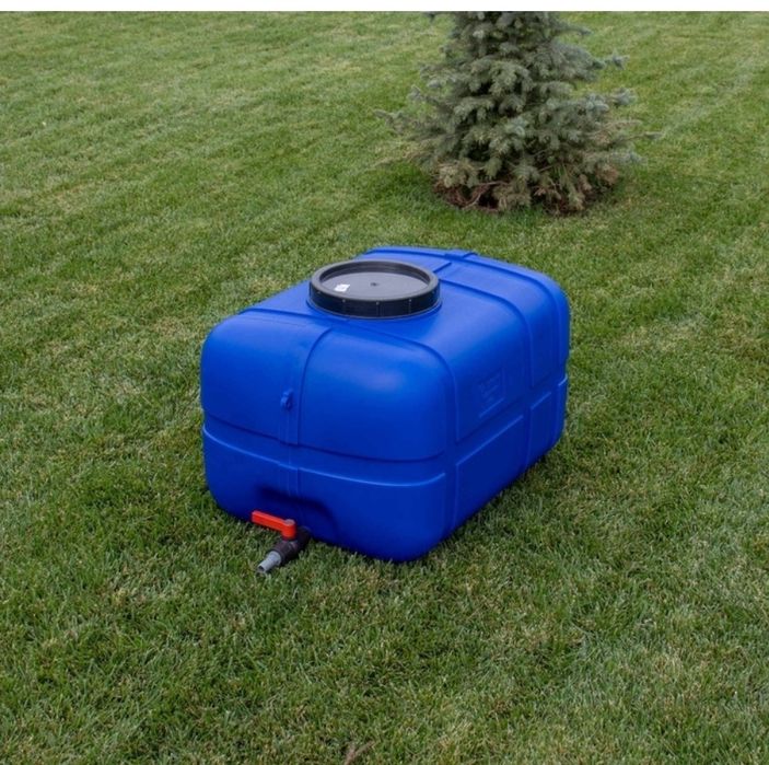Rezervor apa potabila, 150 L, suprateran, orizontal, cu robinet, Sterk