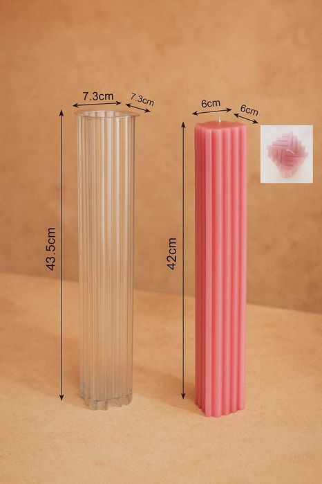 Matrita silicon si acril pentru lumanari decorative, botez si cununie