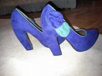 Pantofi albastri din piele nr.37