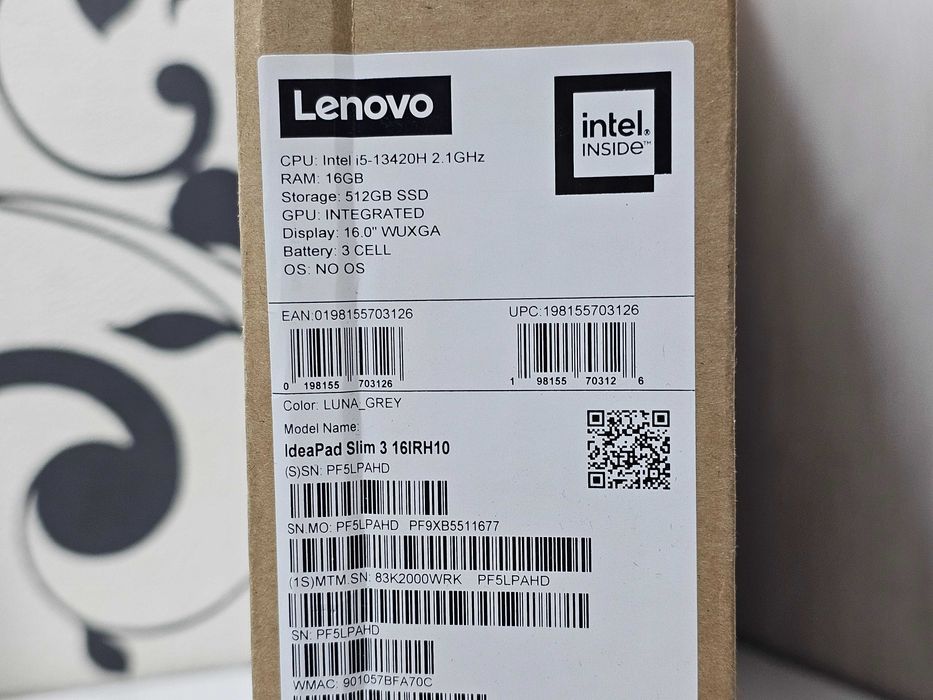 ПРОДАМ Lenovo SLIM 16IRH10 Мощный Ноутбук Core™ i5-13420H/16GB/512SSD.