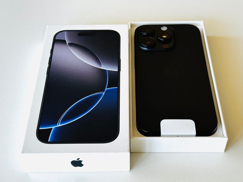 НОВ! Iphone 16 Pro 256GB Black Titanium Гаранция 1 година